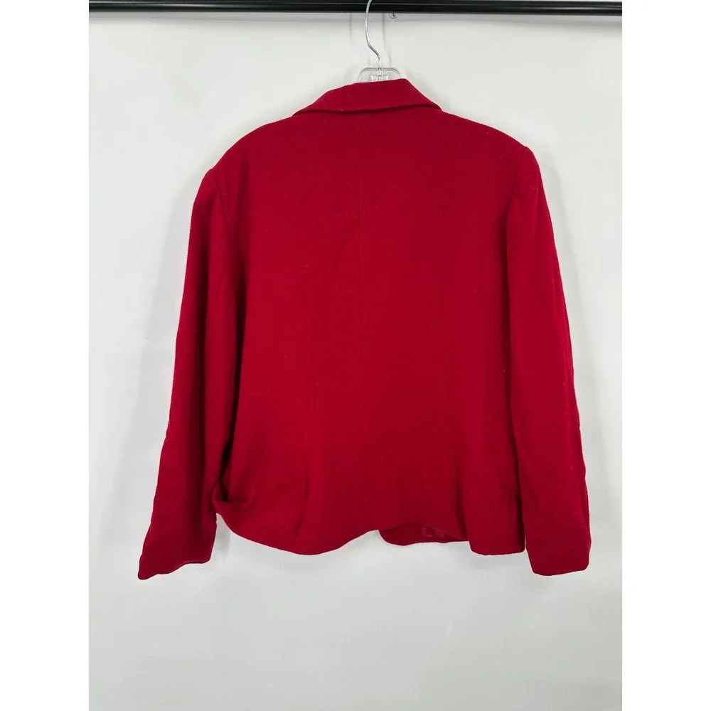 Sag Harbor Wool Jacket Womens Size 14 Classic Timeless Career Professional